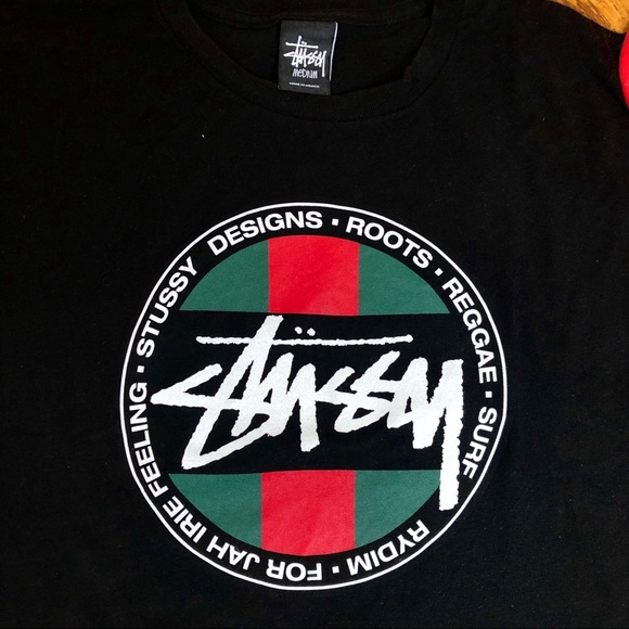 Stussy For Jah Irie Feeling tee black medium used - Picture 2 of 4